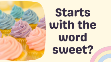 starts with the word sweet?