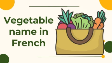 vegetables name in french